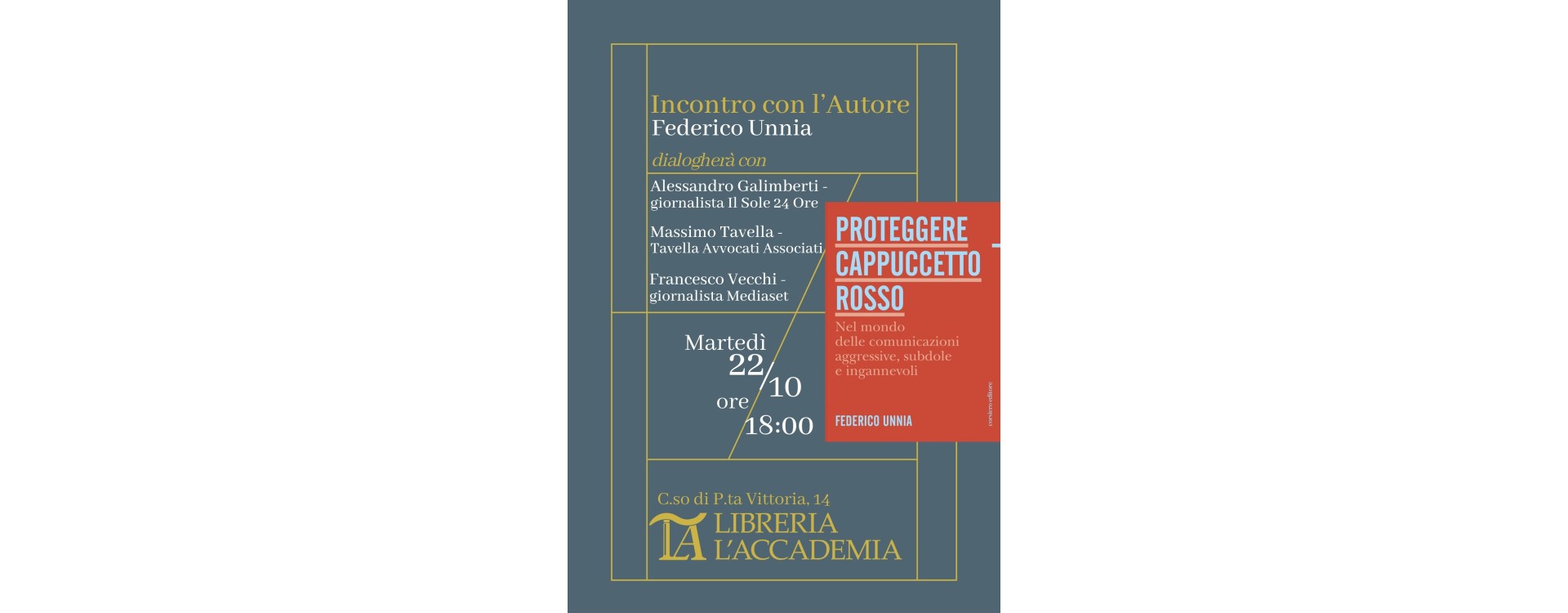 Incontro con l'Autore Federico Unnia